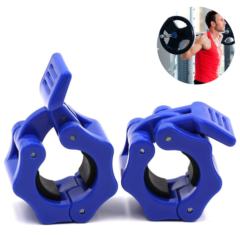 2 pcs Gym Barbell Clamps Quick Release Barbell Collar Clamps for
