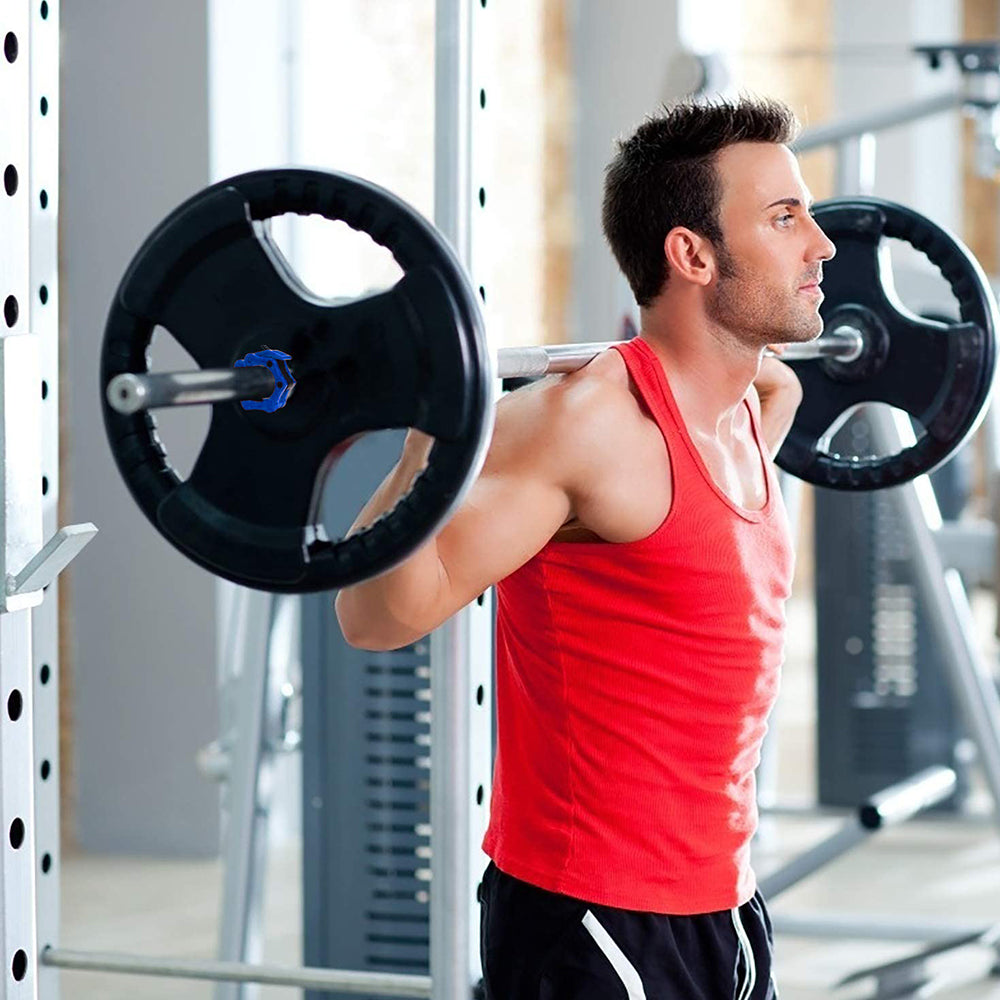 2 pcs Gym Barbell Clamps Quick Release Barbell Collar Clamps for