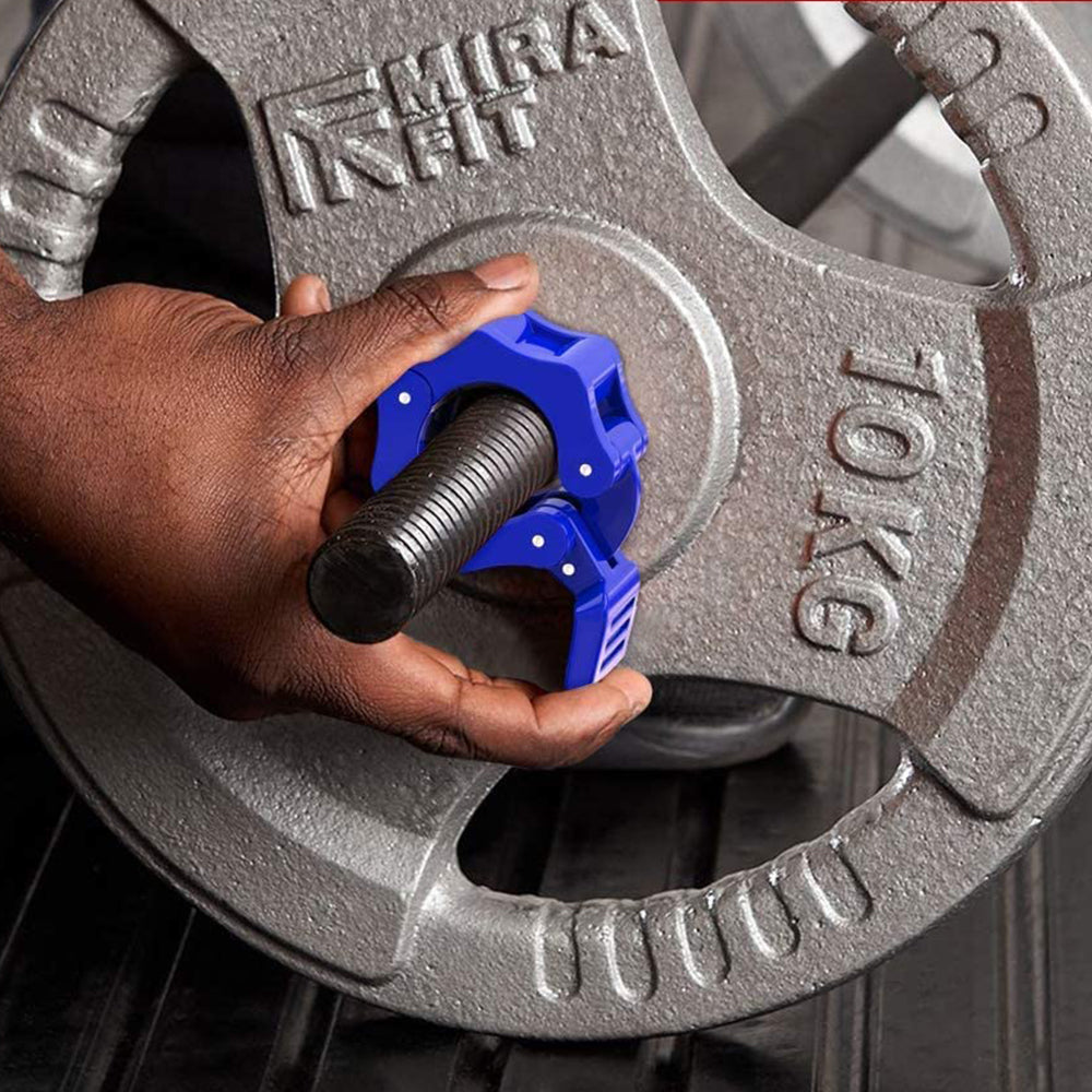 2 pcs Gym Barbell Clamps Quick Release Barbell Collar Clamps for