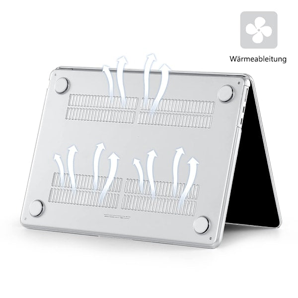 Case compatible with NEW MacBook Air 13.6 inch M2 A2681, 2022 release, ultra-thin smooth hard shell protective case, crystal clear