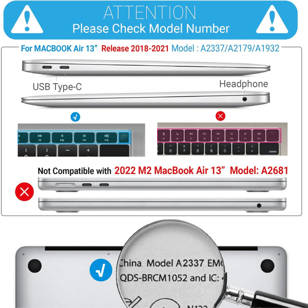 Compatible with MacBook Air 13