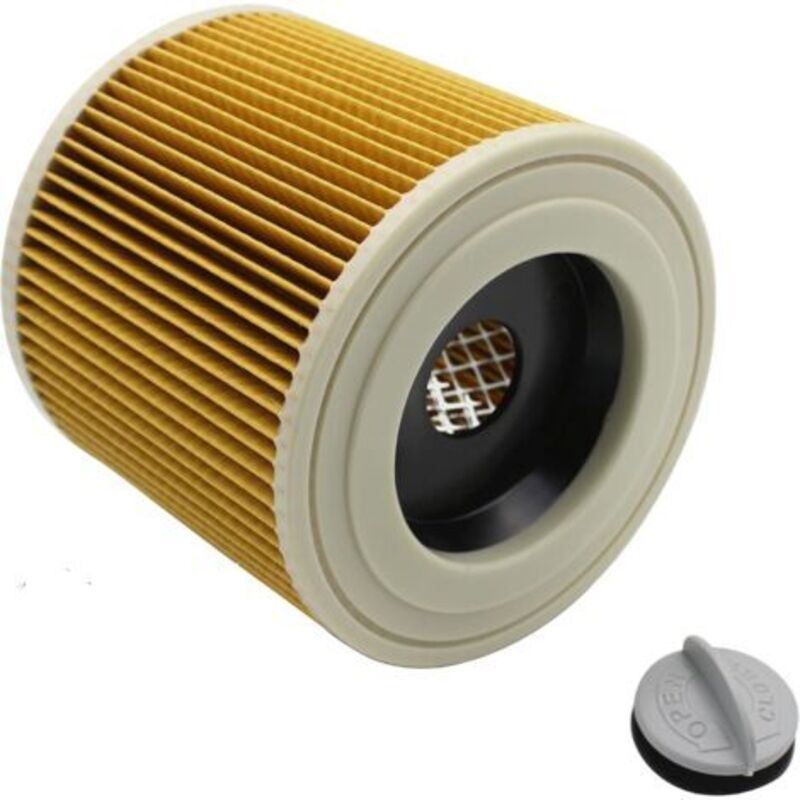 Cartridge Filter Compatible with Kärcher A 2554 Me A 2604 A 2654 Me A 2656 X Plus A 2901 A2000 Vacuum Cleaner 1 pc