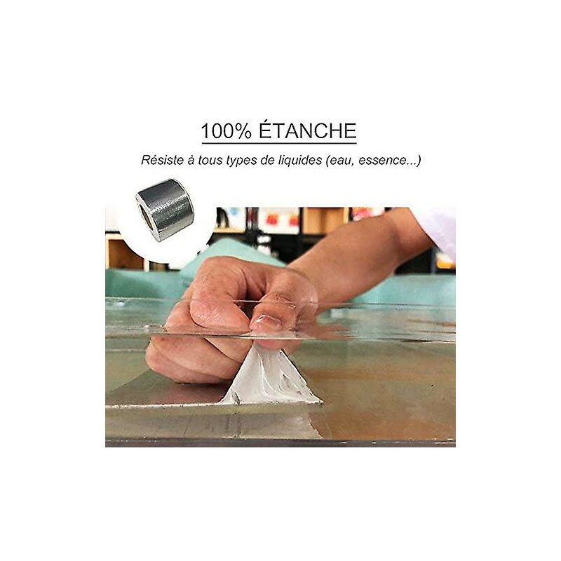 Heavy Duty Waterproof Tape 5CM x 5M with Strong Grip for Sealing Cracks Leaks Holes