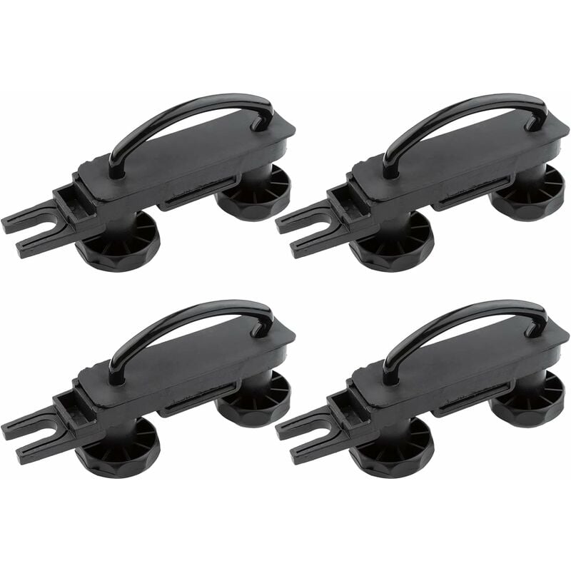 Universal Roof Box Brackets 4 pcs U-Shaped Mounting Brackets Inner Width with 8 Lock Nuts