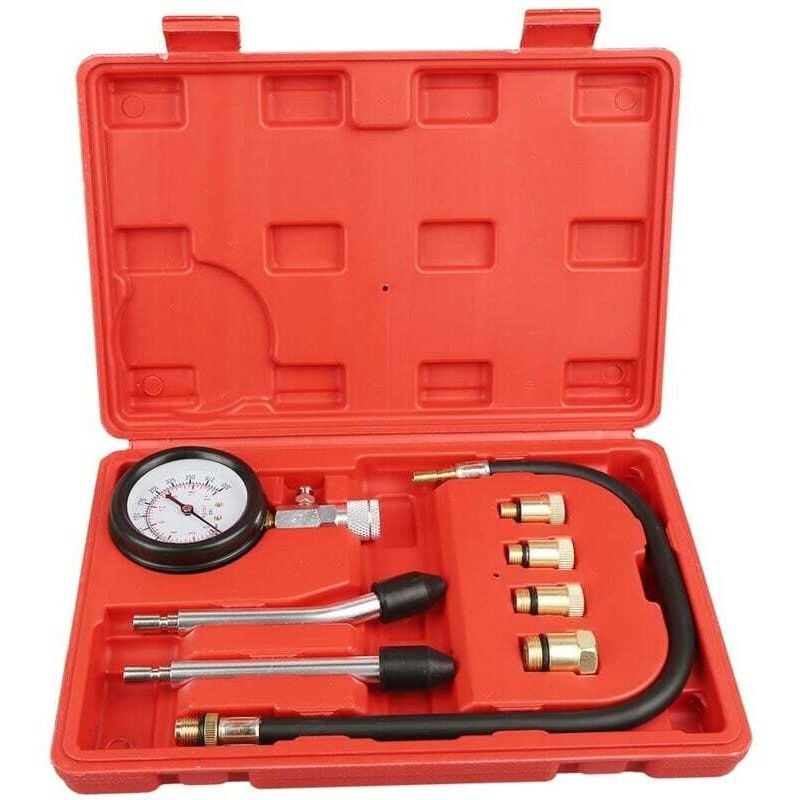 Compression Tester Kit Compatible with Car Motorcycle Outboard Chainsaw Snowmobile Gasoline Engine