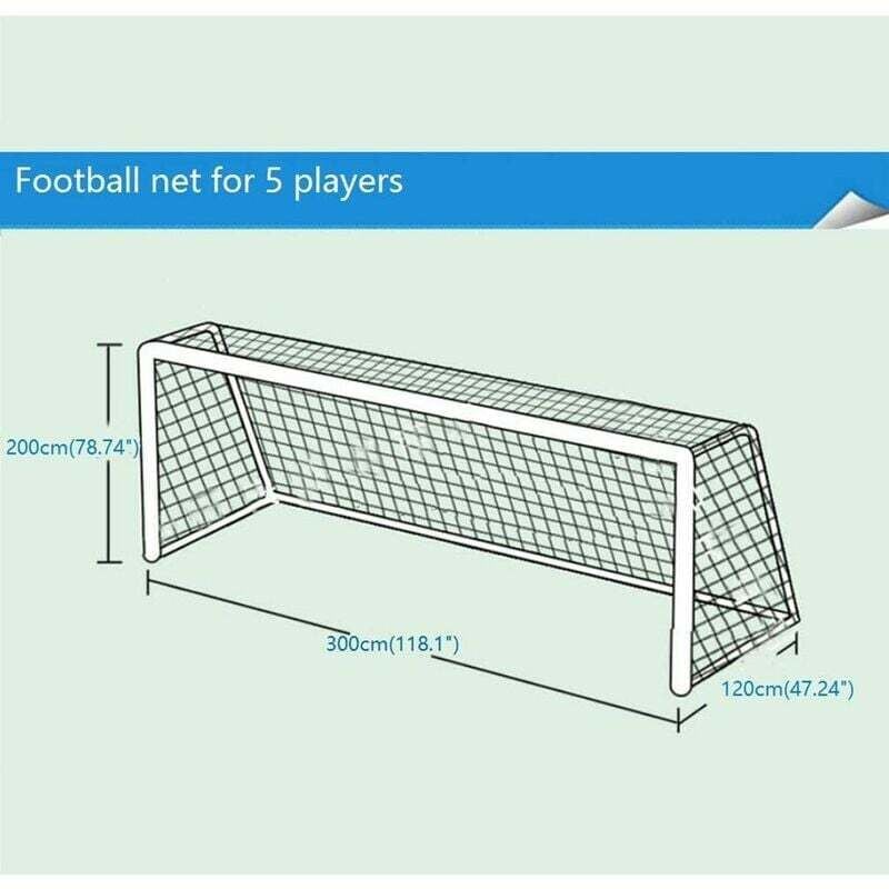 Football Goal Replacement Net 300x120x200cm Durable Sports Net