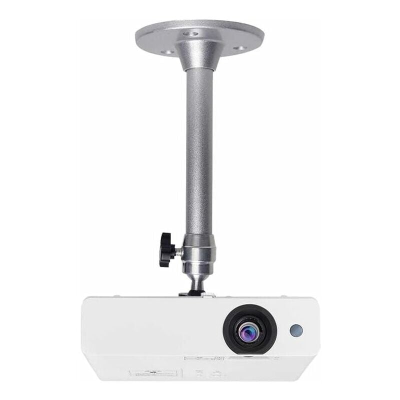 Projector Ceiling Mount for Mini Projector - Compatible with 3kg Load, 360° Rotation, 90° Tilt, Aluminum Ceiling and Wall Mount