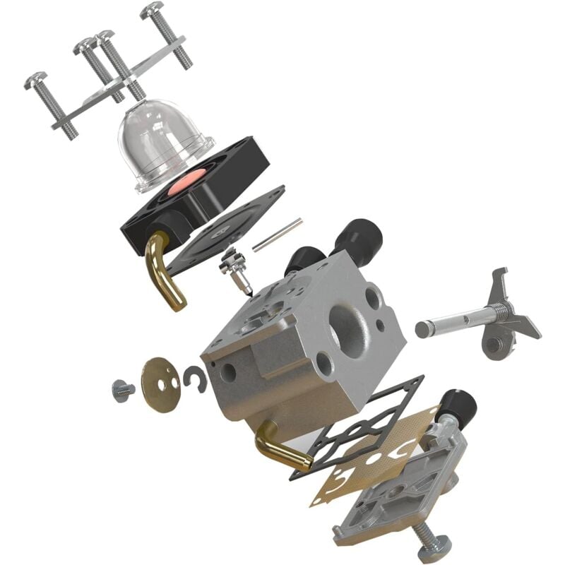Stihl FS38 FS45 FS46 FS55 FS74 FS75 FS80 FS85 KM55 HL45 Lawn Mower Carburetor Kit with Gaskets Primer Bulbs Spark Plugs