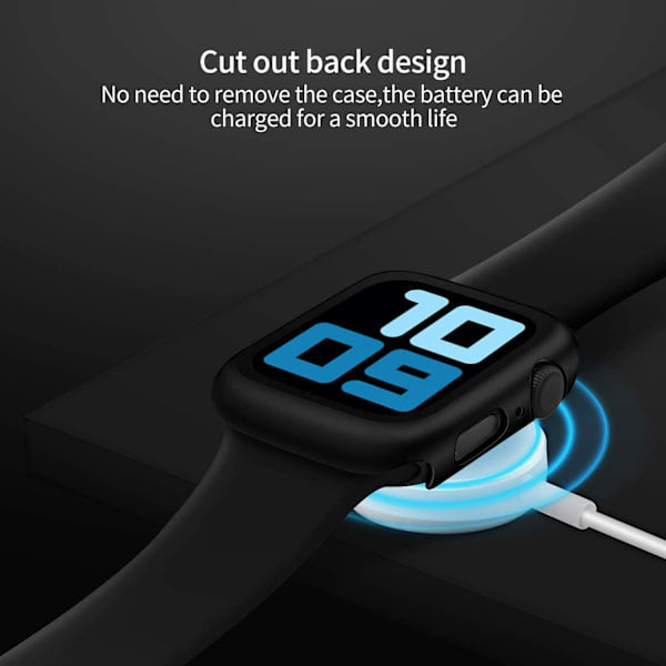 Apple Watch Series 7/8/9 45mm 2-Pack Black Screen Protector