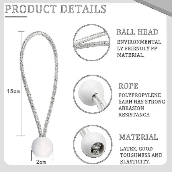 Rubber Straps with Buckle 50 Pack for Tents Marquees Banners Tarpaulins