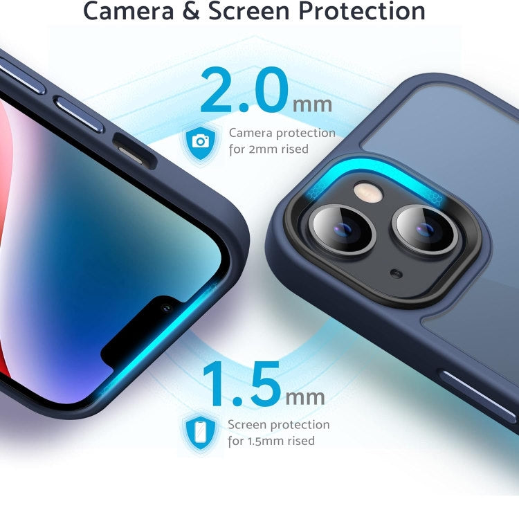 Compatible with iPhone 13 - MagSafe Case Shockproof Silicone Matte Blue