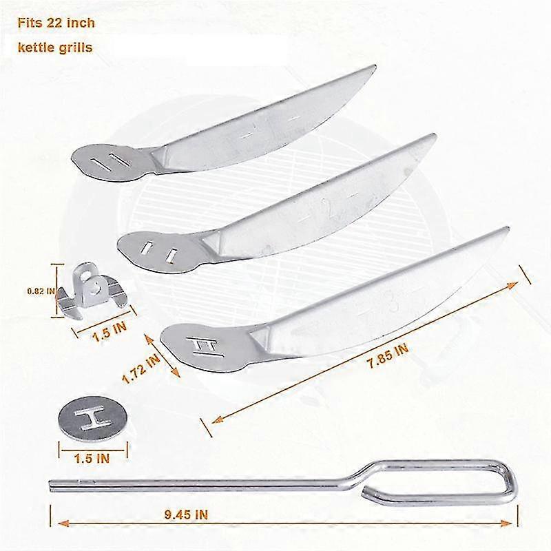 Weber 22 Inch One Touch Ash Cleaning System Silver Compatible with Master Touch Performer Original Series Grills