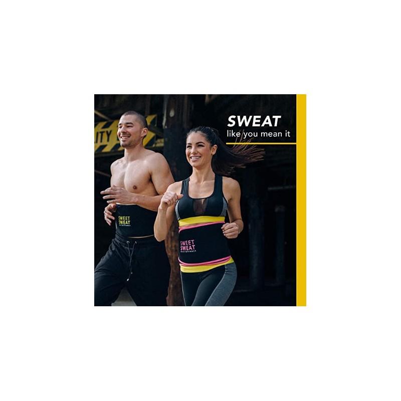 Sweat Belt Burn Belt Fitness Cardio Black XL