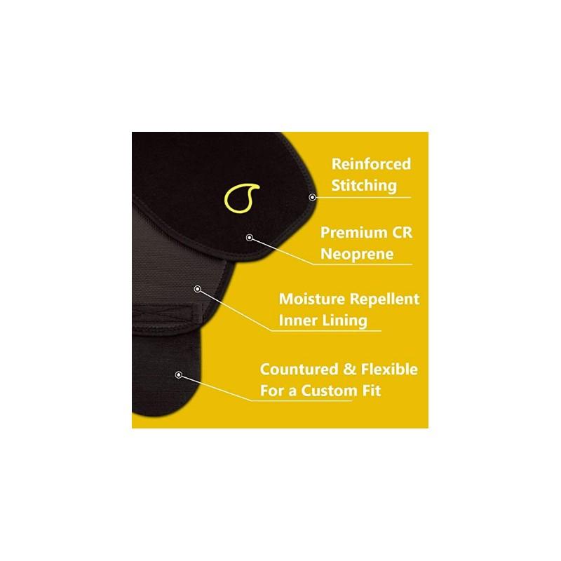 Sweat Belt Burn Belt Fitness Cardio Black XL