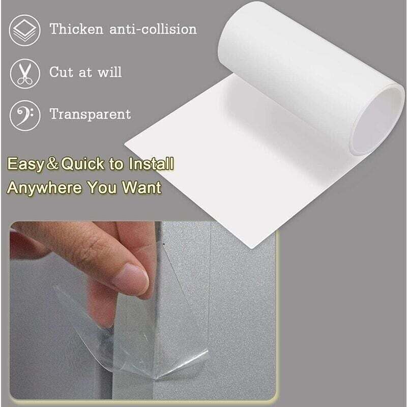 Cat Scratching Guard Protector Self-Adhesive Transparent Roll 30cm x 5m for Furniture Doors Walls Anti-Scratch Protection