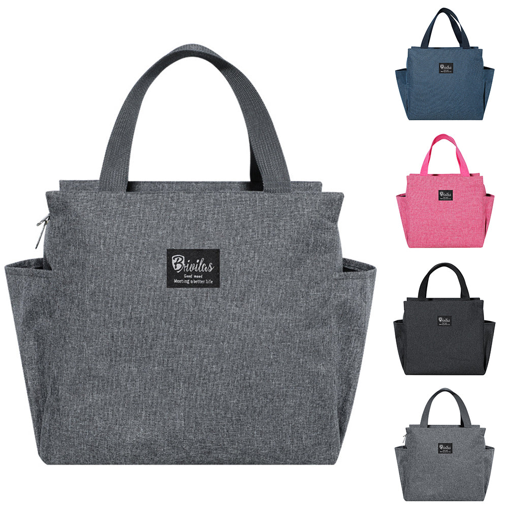 Lunch Bag for Adult Children Thick Portable Black