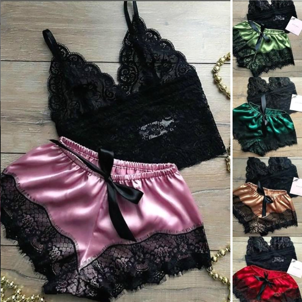 Sexy Transparent Pajamas for Women Dark Green XL, Stylish Strap Costume