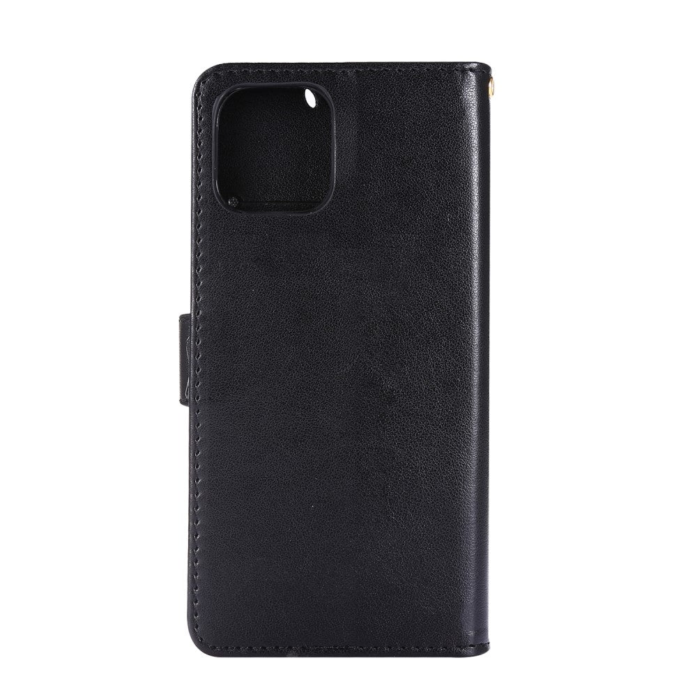 iPhone 12 / 12 Pro Floral Case Black, Compatible with iPhone