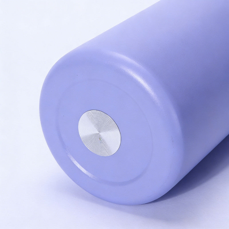 Insulated Stainless Steel Water Bottle with Straw,Purple color blocking & 24 oz, BPA-Free, for Travel, Sports, Outdoors