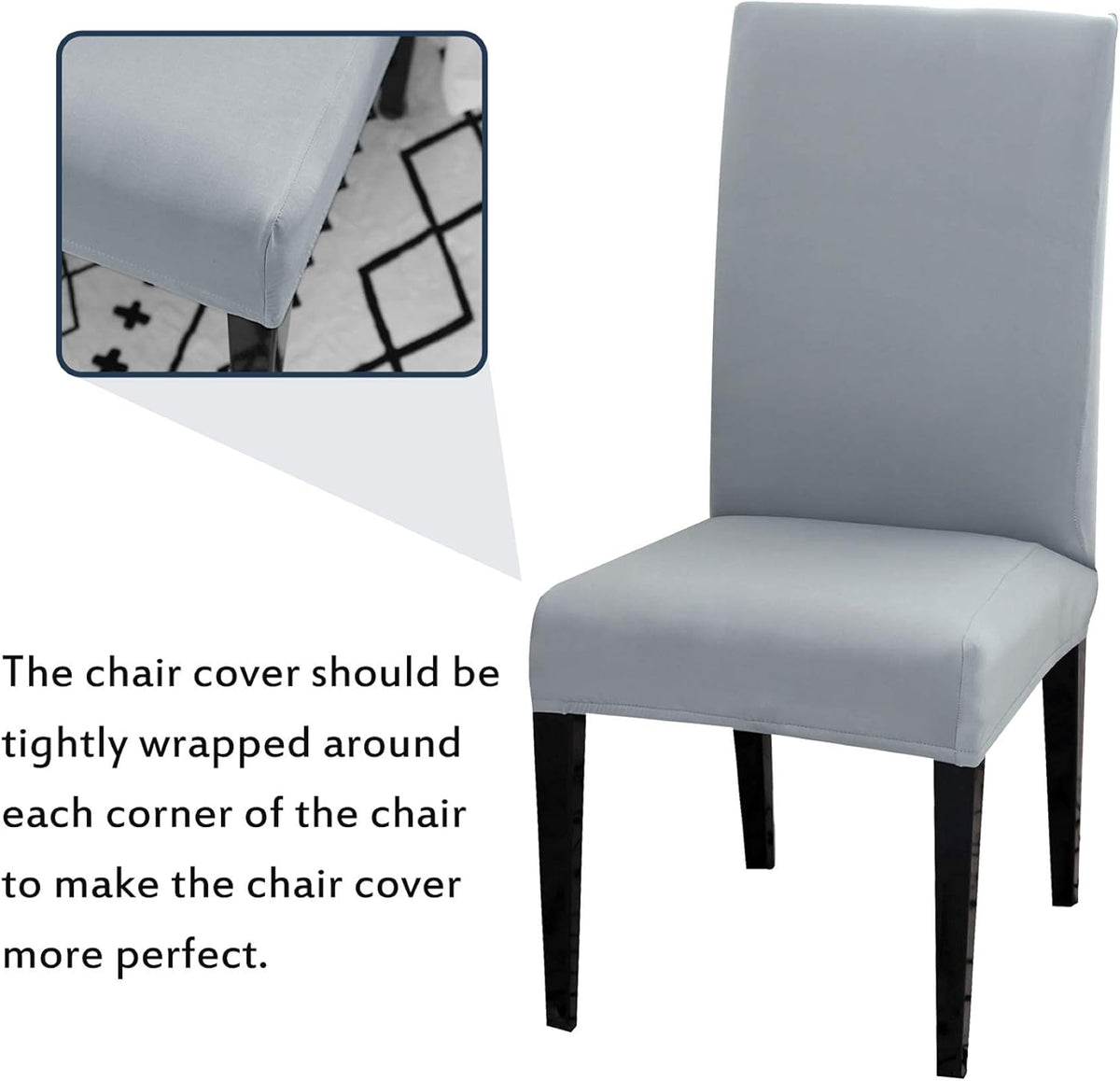 Stretch Removable Washable Chair Covers Set of 4 or 6, Wine Red Hotel Chair Slipcovers Decorations Seat Covers 6pcs