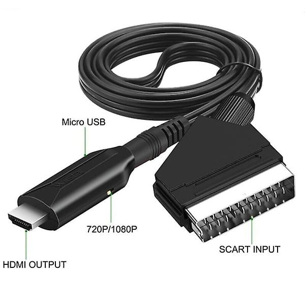 Scart to HDMI Converter All-in-One Adapter 1080P