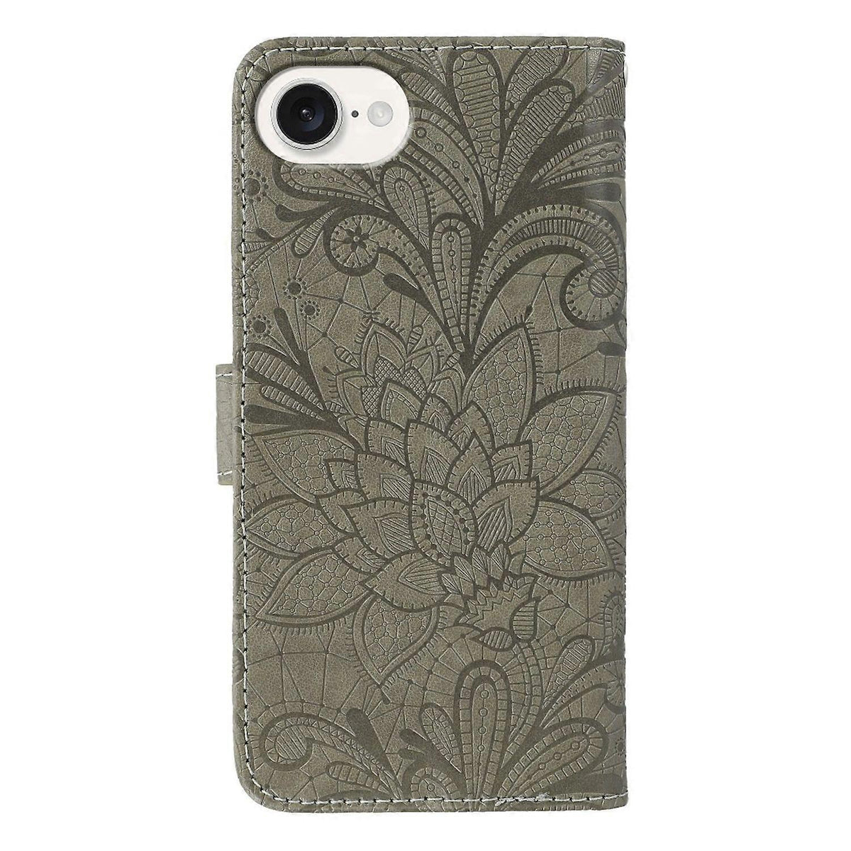 iPhone 16e Lace Flowers PU Leather Flip Wallet Case Compatible with Apple