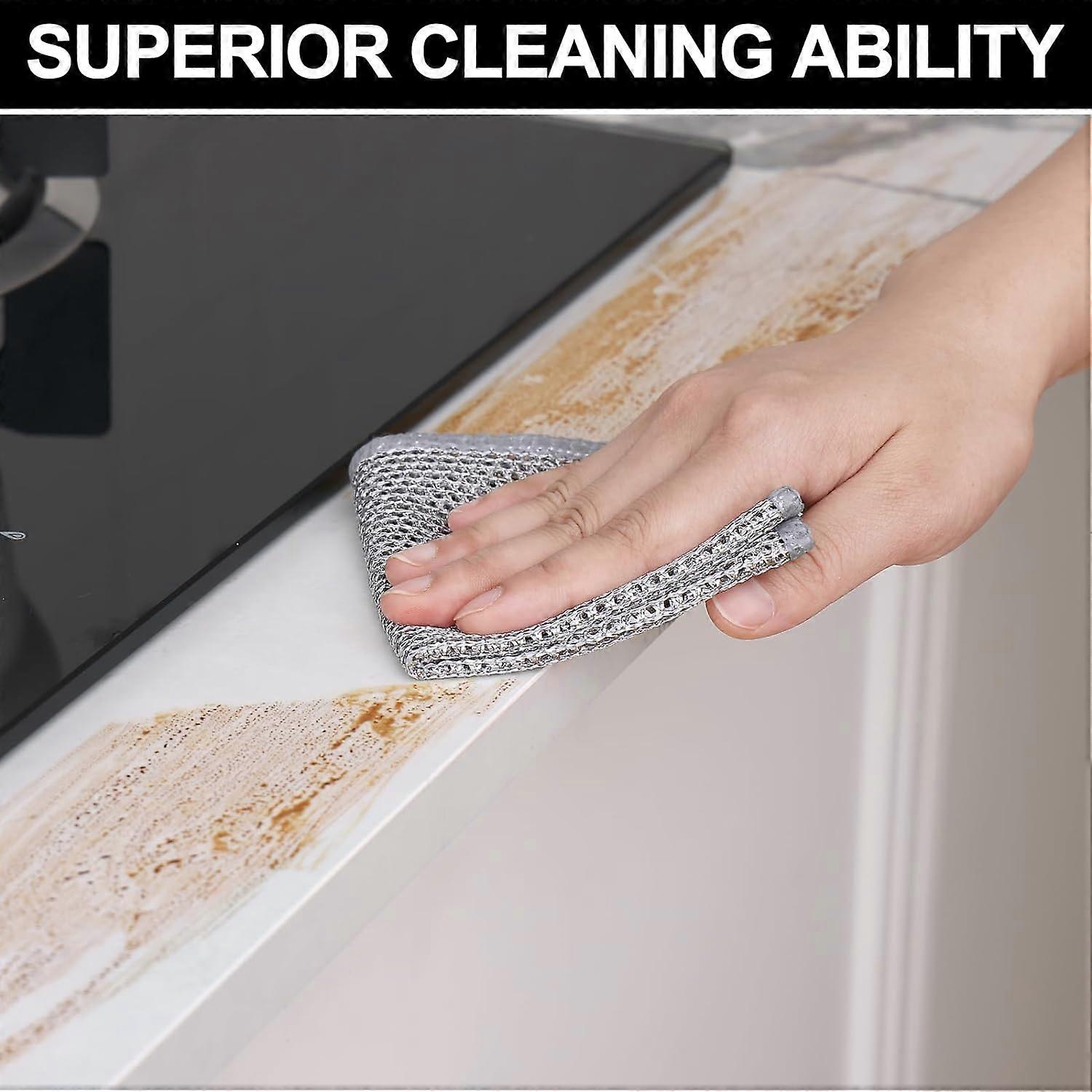 6-Pack Multifunctional Double Layer Steel Wire Dish Cloths