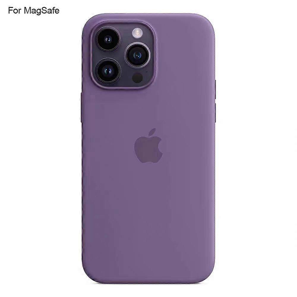 Compatible with iPhone 14 Pro Case Compatible with MagSafe Liquid Silicone Phone Case [Induction Popover] - Perfect Purple_tfrf Purple