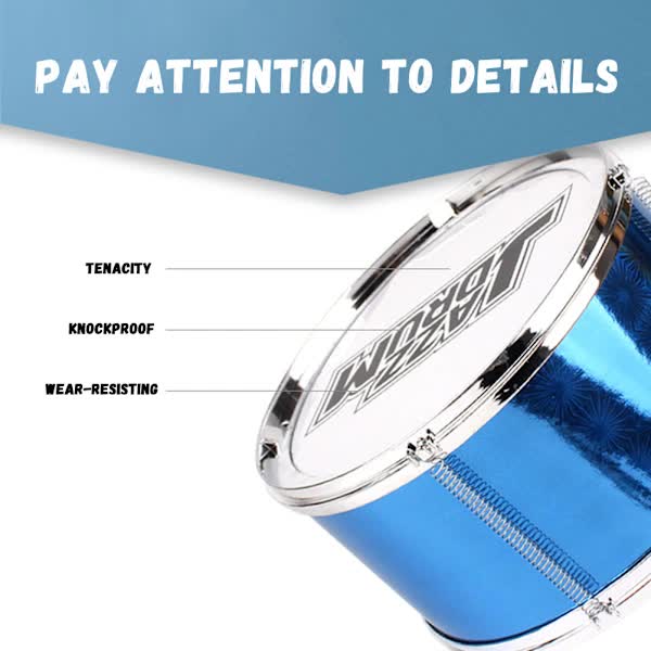 Red Oversized Drum Set for Toddlers Tough Impact Resistant Detachable Drum Instrument