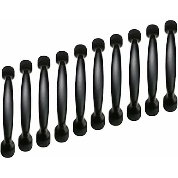 10x 96mm Black Kitchen Handles Door Handles Drawer Handles Bedroom Furniture Handles