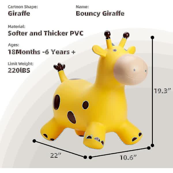 Babe Fairy Giraffe Jumping Horse for Toddlers