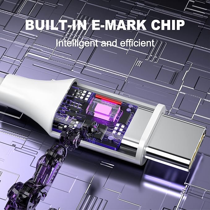 100W USB C Charger Compatible with MacBook Pro 13 14 15 inch 2024