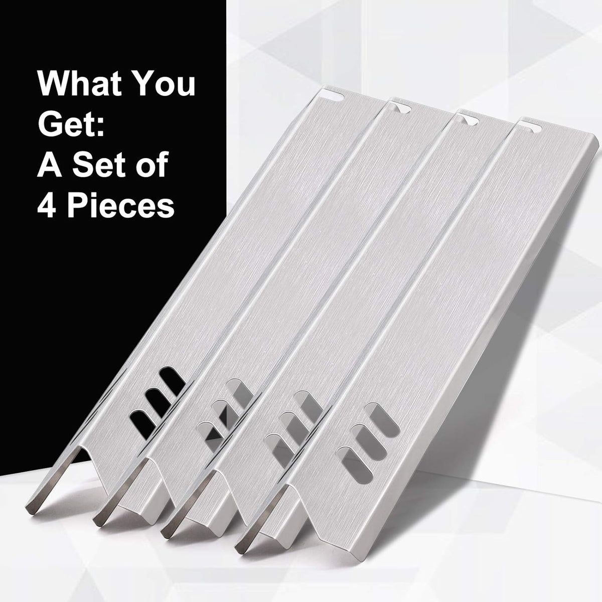 Heat Tents for Dynaglo Dyna-Glo DGF493BNP, Backyard Grill BY13-101-001-12 BY14-101-001-02, BHG BH13-101-099-01 BH15-101-099-02 GBC1562W Grills, 4-Pack Heat Plates Heat Shields