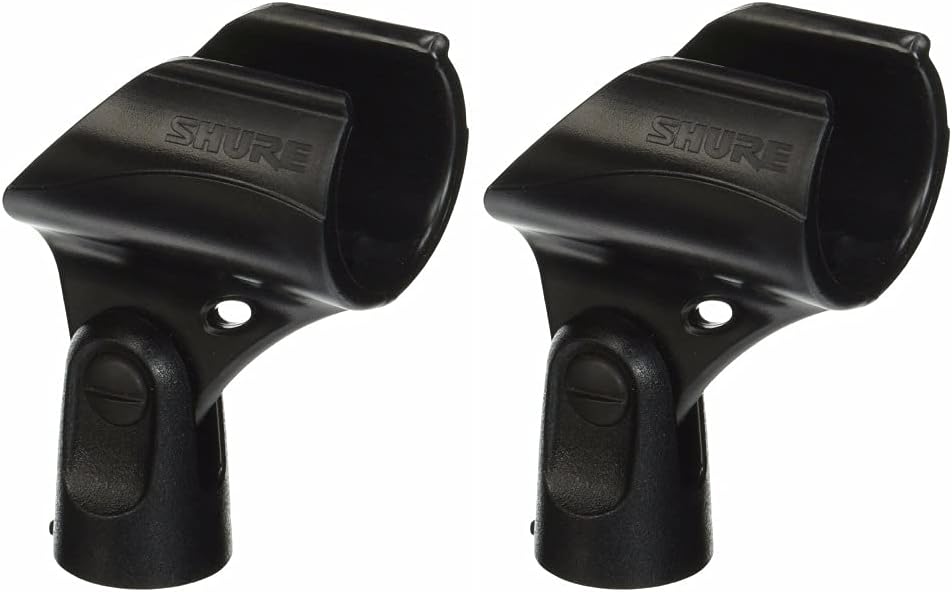 2 Pack Mic Holder for Shure WA371 Wireless Microphone Clip Replacement Handheld
