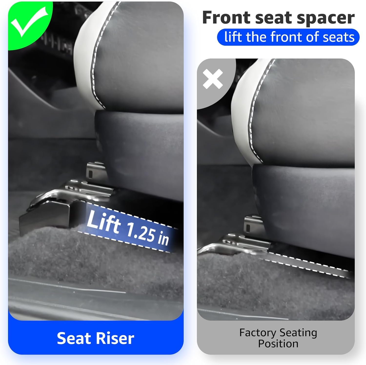 1.25" Front Seat Spacer for Toyota Tacoma 4Runner FJ Lexus GX