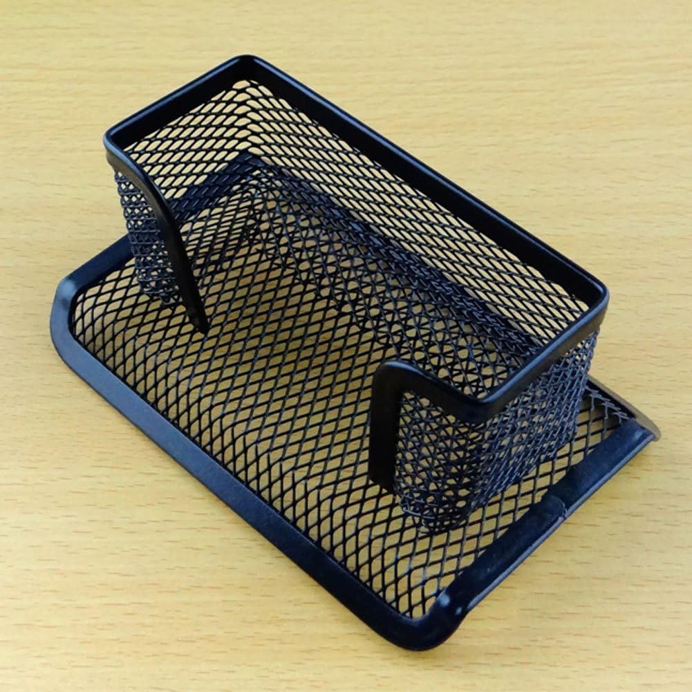 4 Pcs Desktop Mesh Business Card Holder Memo Holder for School Office Desk