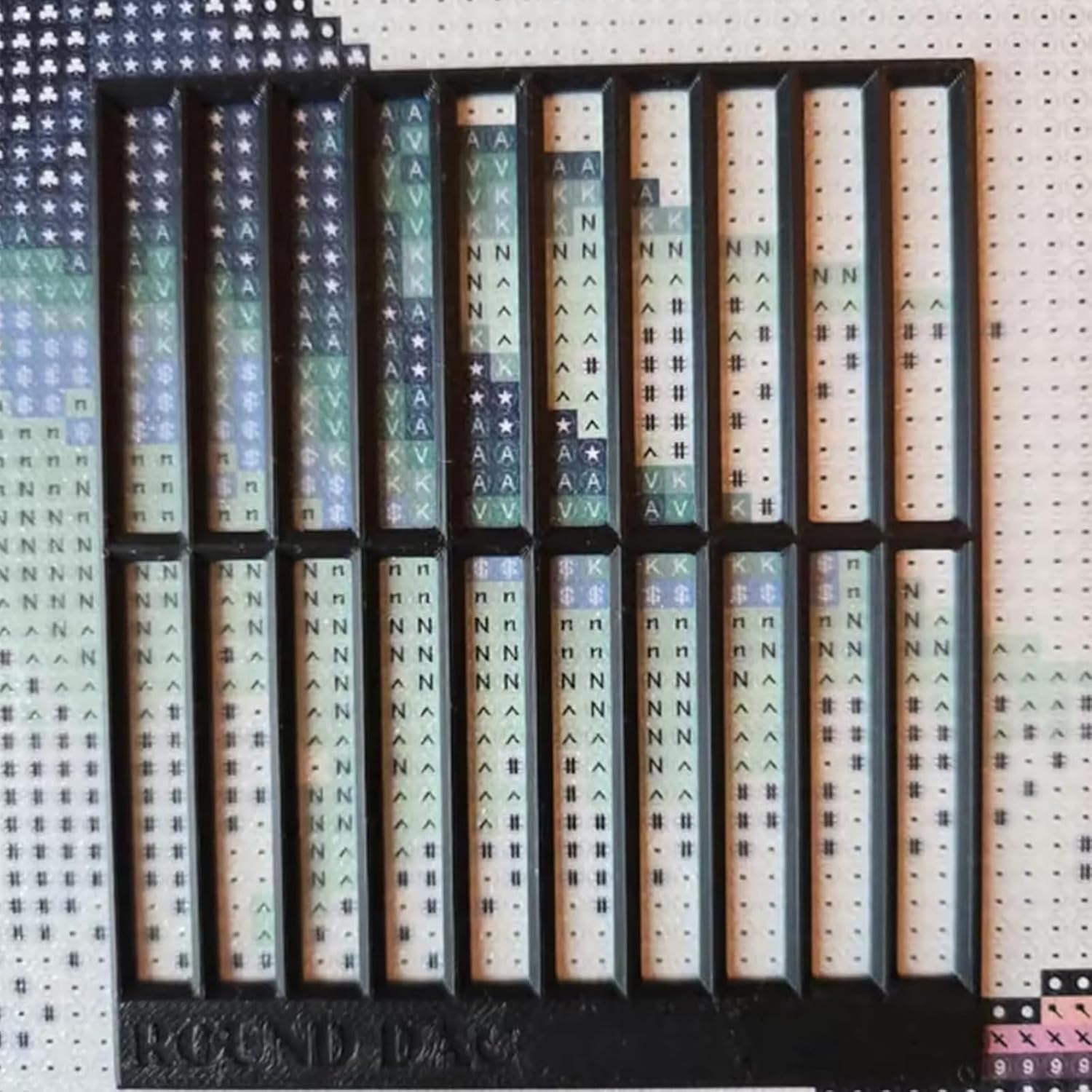 Ruler for Diamond Art, Ruler Diamond Dot Drill Alignment Tool，DIY Diamonds Painting Tools for Full Drill or Partial Kits (5*pcs)