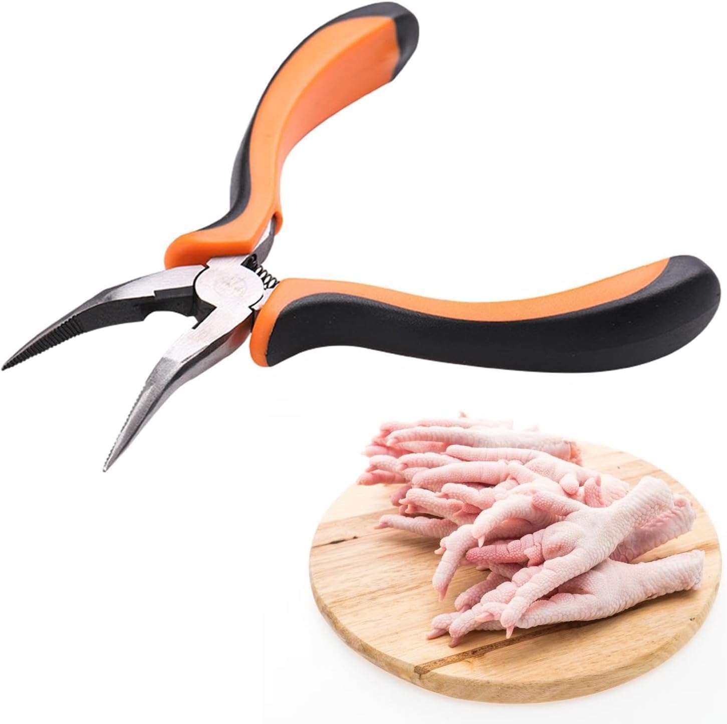 AItaf Carbon Steel Chicken Feet Boneless Pliers Portable Bone Remover Chicken Multipurpose Boning for Plucking Dining Room Removing Cooking Boneless Pliers Chicken Feet Scissors Boneless Pliers