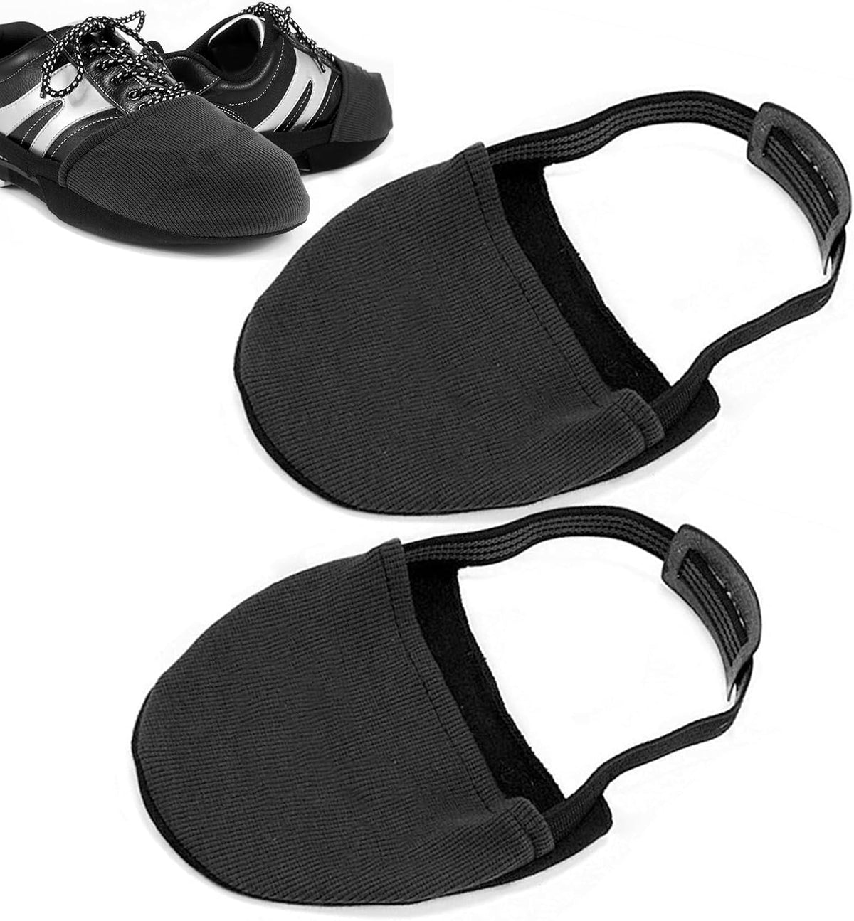 Bowling Shoe Covers, 1 Pair of Bowling Shoe Cover, Adjustable Sole Slide Covers with Elastic Band, One Size Fits Most Bowling Shoes, Men Women Sports &amp; Dancing