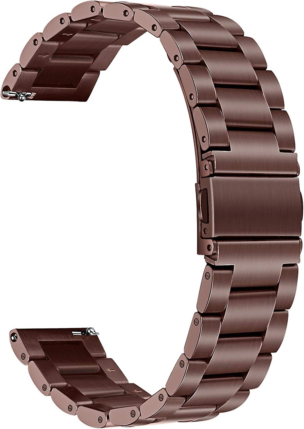 Band For Galaxy Watch 3 41mm Mystic Bronze, Solid Stainless Steel Watchband Quick Release Strap Women Wristband For Samsung Galaxy Watch3 41mm Smartwa