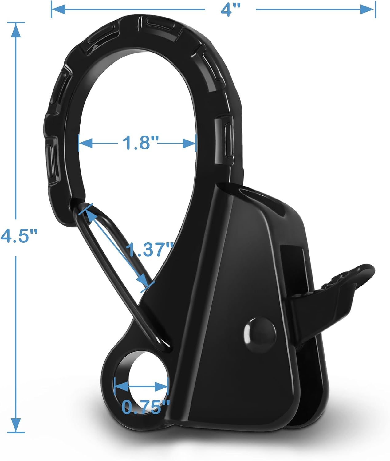 Stainless Steel Boat Fender Clips Boat Fender Quick Release Clip Boat Bumper for Docking, Adjustable Boat Rail Fender Clips for Boats, Boat Bumper Holders Hangers