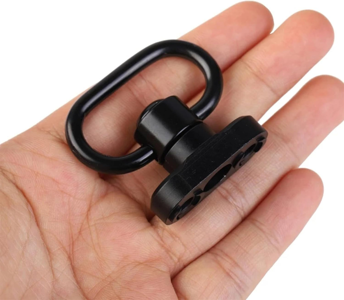 QD Sling Mount kit Rail Adapter Adaptor Push Button Quick Release Strap Buckle, Black