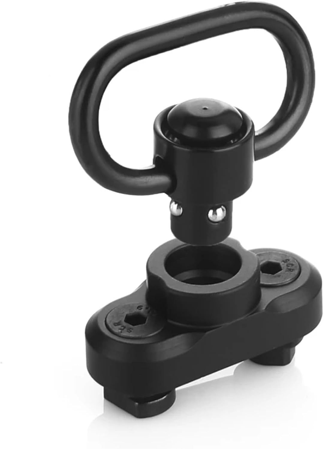 QD Sling Mount kit Rail Adapter Adaptor Push Button Quick Release Strap Buckle, Black