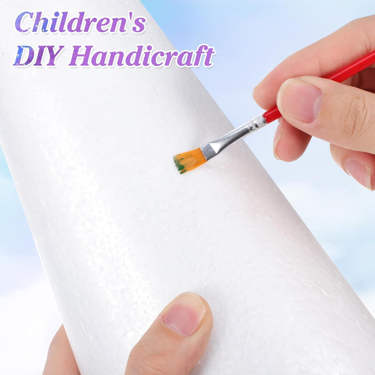 2pcs Foam Cones Christmas Tree Cones for DIY Modeling Craft Floral Arranging Supplies (38x13.5cm)