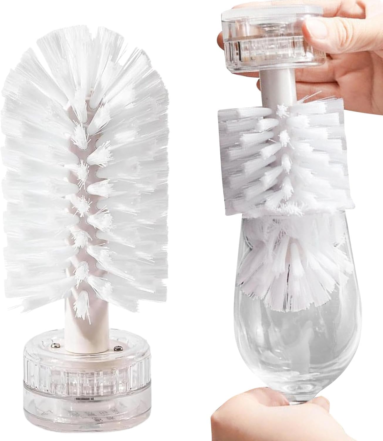 Bottle Brush with Suction Cup, Wine Cup Cleaner, Portable Turtle Scrub Brush, Glass Bottle Bristle Brush, Glassware Cleaner, Wine Glass Brush, Suction Cup Bottle Brush, Bottle Cleaning Brush