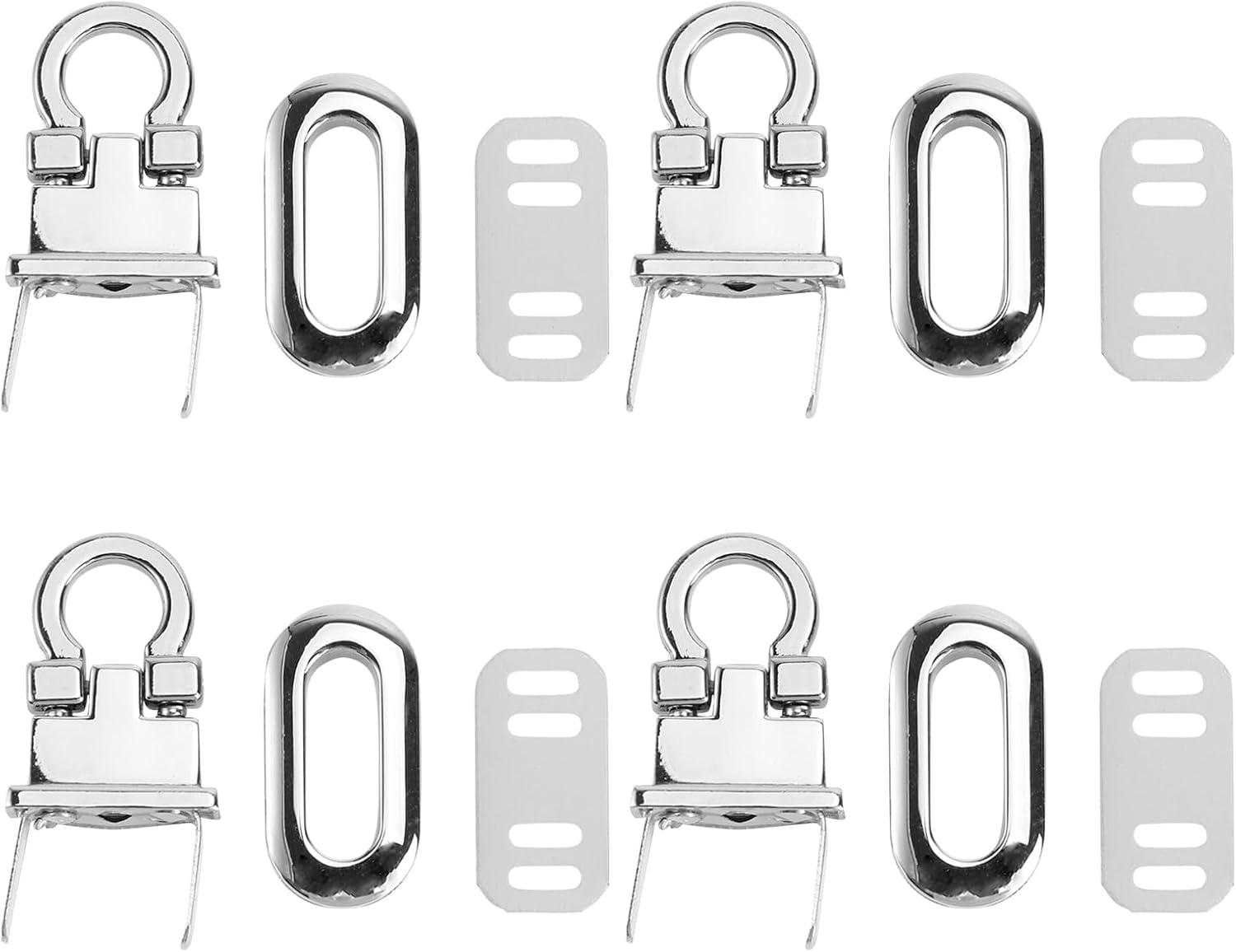 4Pcs Metal Hardware Purse Locks for DIY Handbag Shoulder Bag Closure Purse Making Supplies Assorted Color