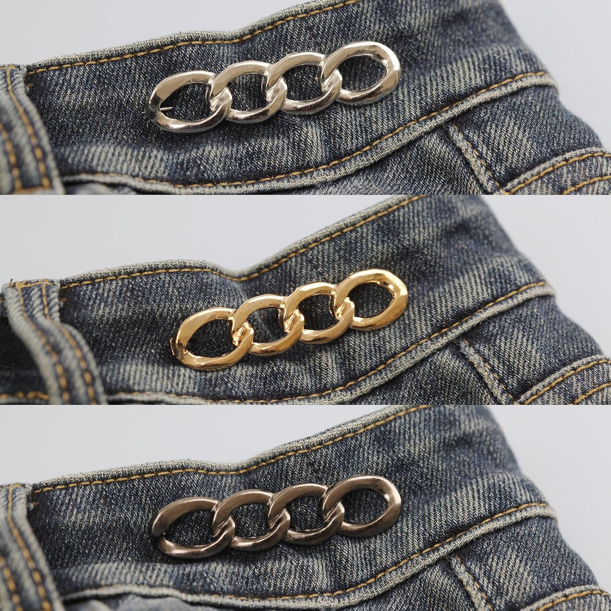 Pants Tightener for Women - Jean Tightening Clips to Make Waist Smaller - Adjust Clips 3Set