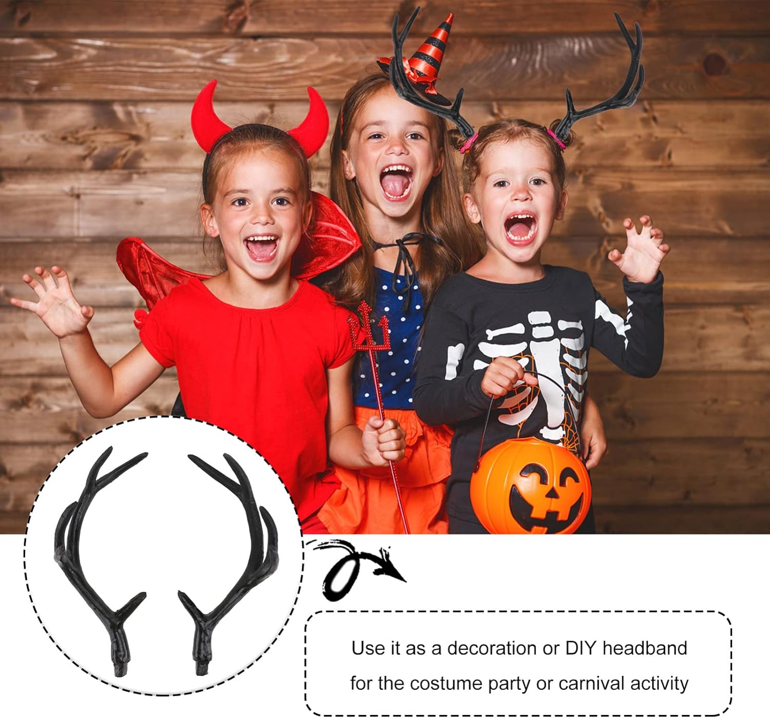 1 Pair Halloween Dress up Xmas Orments Deer Antlers for Crafts Orment Crafts Imitation Deer Horn DIY Hair Hoop Halloween Costume Deer Horn Hand Decor Branch Christmas Plastic