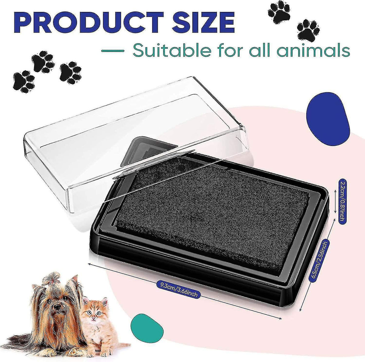 Cat And Dog Paw Print Stamp Pad Pet Paws Ink Pad Safe Pet Friendly Ink Pad No Mess For Puppy Kitten
