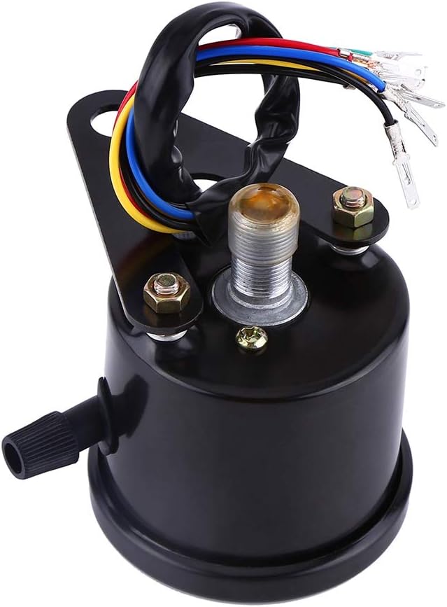 Motorcycle Odometer Speedometer Gauge Signal Dual Digital Display KM/H Universal 1pc(Black)